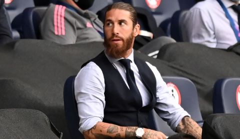 Sergio Ramos caught on the camera in the sidelines.